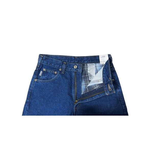 VTG Carhartt B21 DST Mens Relaxed Fit Flannel Lined Insulated Denim Jeans 29x32 - Picture 2 of 9